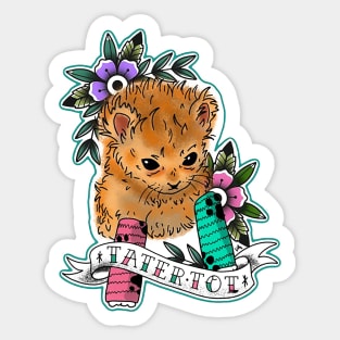 Tater Tot Cat Churn Sticker